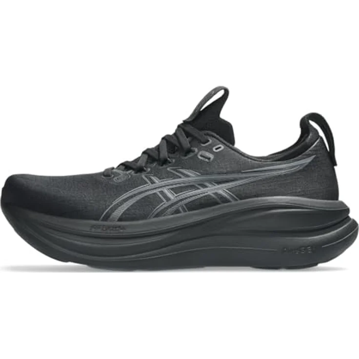Asics GEL-Nimbus 28, Laufschuhe für Herren mit verbesserter Dämpfung in Schwarz/Grau, Größe 44,5 EU – Bild 5
