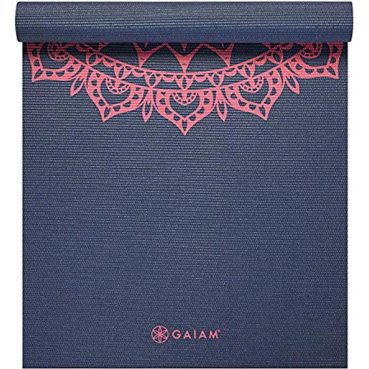 Gaiam Yoga-Matte Pink Marrakesh, rutschfeste PVC-Matte, 68"L x 24"W x 4mm, leicht und langlebig – Bild 2