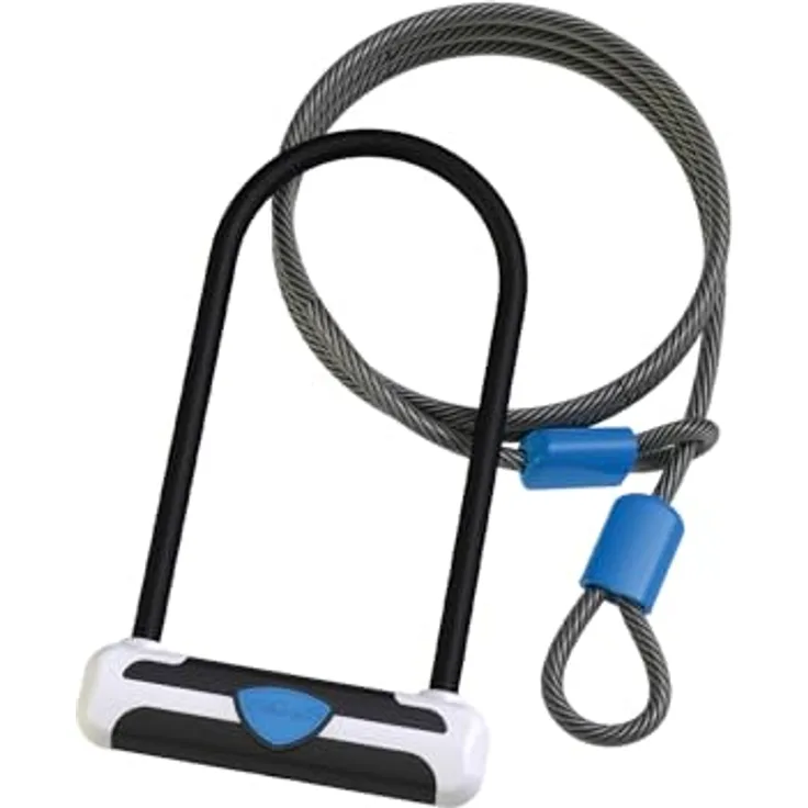 XLC Veloschloss Sundance & Cassidy III, Bügelschloss Ø 13mm/115x230mm und Ø 10mmx1200mm, 120 cm