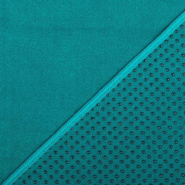 Bodhi GRIP2 Yoga Towel, rutschfestes Mikrofaser-Yoga-Handtuch mit Antirutsch-Noppen, antibakteriell, ideal für Hot Yoga, Jungle Green – Bild 5
