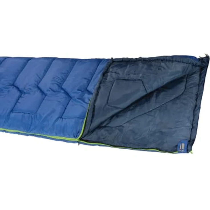 High Peak Vagabond 300, Schlafsack für 2-3 Jahreszeiten, hautsympathisch, PFC-frei, wasserabweisend, recycelte Polyesterfüllung, abnehmbare Kapuze – Bild 3
