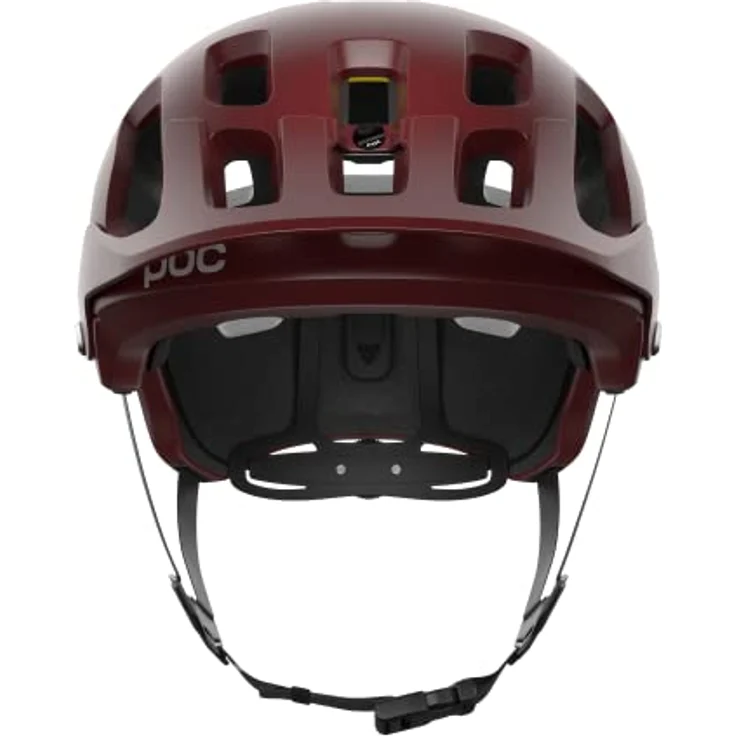 POC Tectal Race MIPS, Fahrradhelm in Garnet Red/Hydrogen White Matt, Größe 51-54 mit erweiterter Schale und optimierter Belüftung – Bild 2