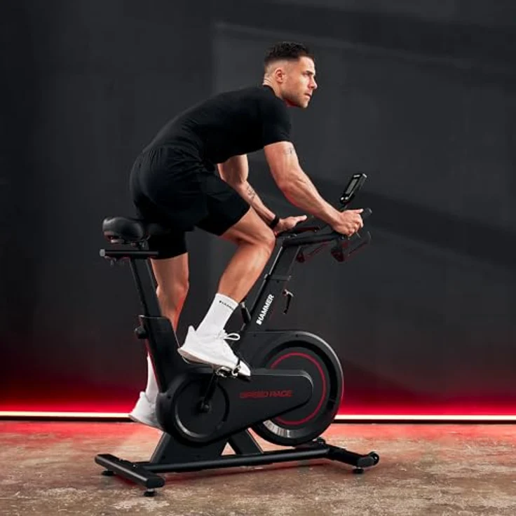 Hammer Speedbike Speed Race, Ergometer mit Multifunktionslenker und Pulssteuerung – Bild 2