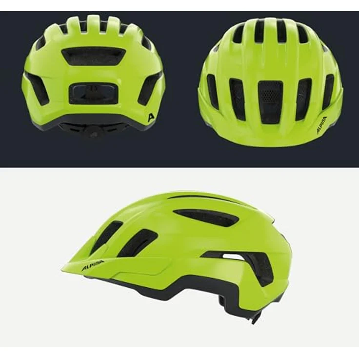 Alpina Paranus be-visible, Fahrradhelm glänzend, 55-59 cm, für Touren- und Trekkingradfahrten, stossabsorbierend, guter Luftstrom, Flynet-Insektenschutz – Bild 4