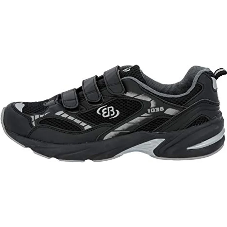 Brütting FORCE Unisex Sportschuhe, robuster Laufschuh aus Synthetik mit Klettverschluss, schwarz, Größe 46 – Bild 2