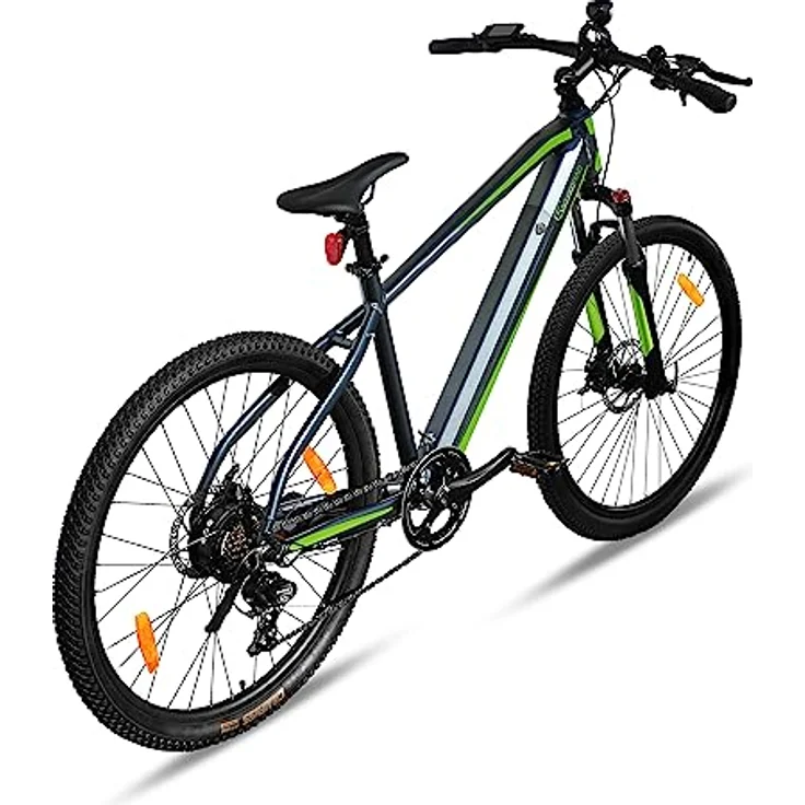 SachsenRAD E-Bike R8 Ranger, 27,5 Zoll, StVZO, hydraulische Scheibenbremsen, 7-Gang, LCD, 36V Akku, Off-Road Reifen, Grau – Bild 4