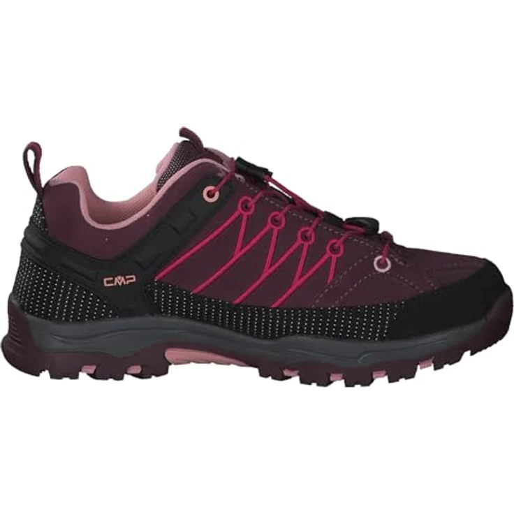 CMP KIDS RIGEL LOW TREKKING SHOES WP, wasserdichte Wanderschuhe für Kinder mit Schnellverschluss und profiliertem Gummi-Sohle – Bild 4