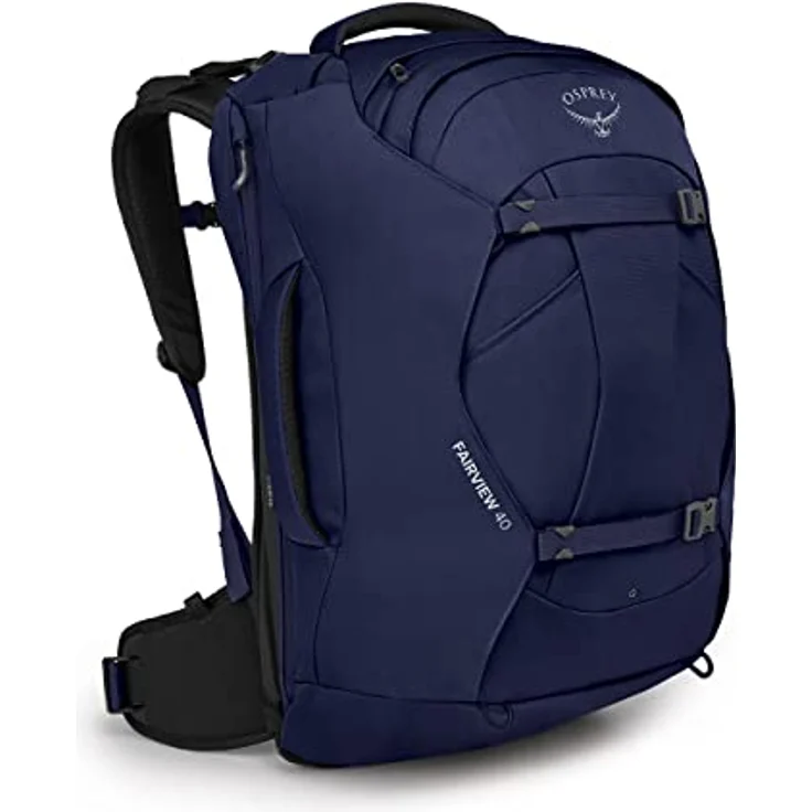 Osprey Fairview 40 Wanderrucksack, Frauen, Winter Night Blue, AirScape-Rückenteil, Stretch-Mesh Hüftgurttasche, Laptophülle – Bild 1