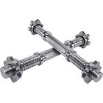 Miweba Sports Hantel KH100 2er Set | 𝐏𝐫𝐨𝐟𝐢 Hanteln - Kurzhantel 35 cm - Ø 30 mm - Kurzhanteln - Hantelset - Kurzhantelstange - Hantelstange (2 Stück mit Sternverschluss)