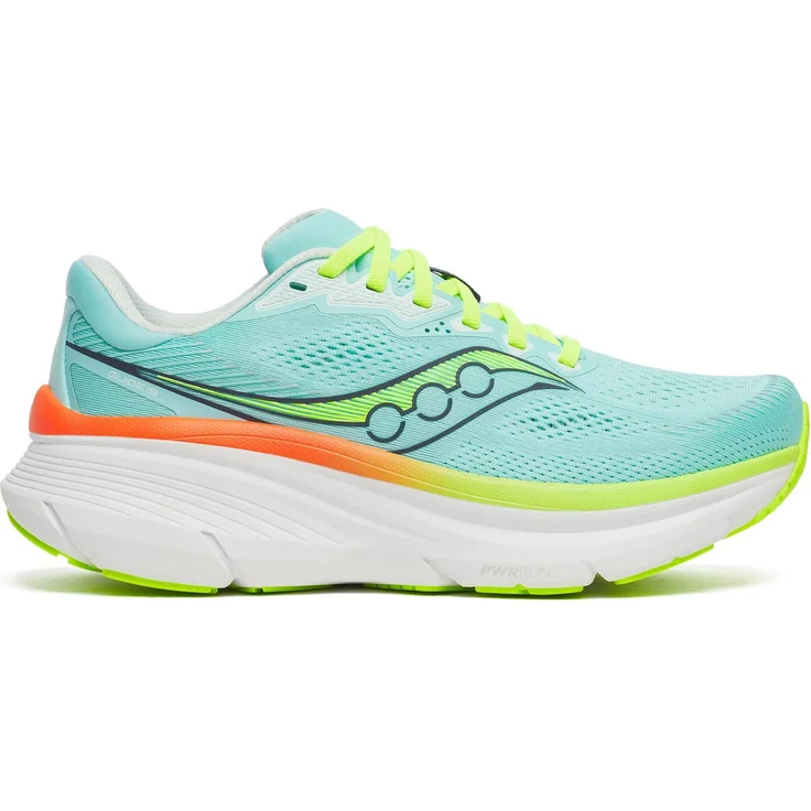 Saucony GUIDE 19 Damen Laufschuhe, Allround-Stabilität, mittelstarke Dämpfung, SPLASH/CITRON, Größe 38 – Bild 1