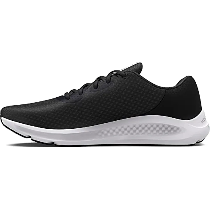 Under Armour Charged Pursuit 3, Laufschuh für Herren, leicht und atmungsaktiv, Dämpfung und Energierückgabe, Schwarz, Größe 44.5