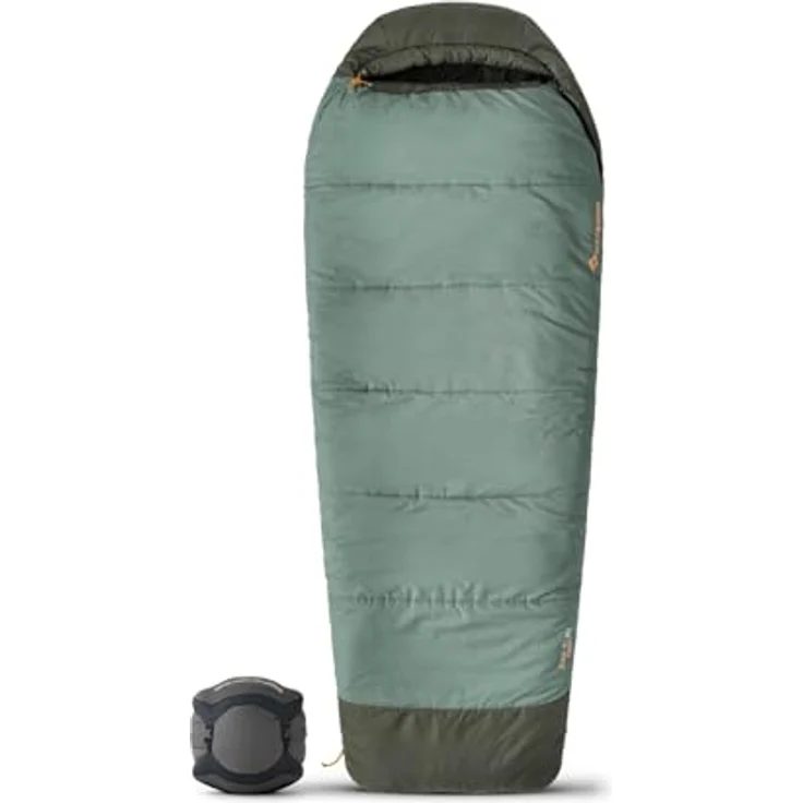 Sea to Summit Boab Schlafsack Kunstfaser Regular Wide (–1°C), Rechteckig mit durchgehendem Reißverschluss, Revive Loft-Isolierung, RCS-Recyclingmaterialien, Grün, 1.227 g – Bild 1