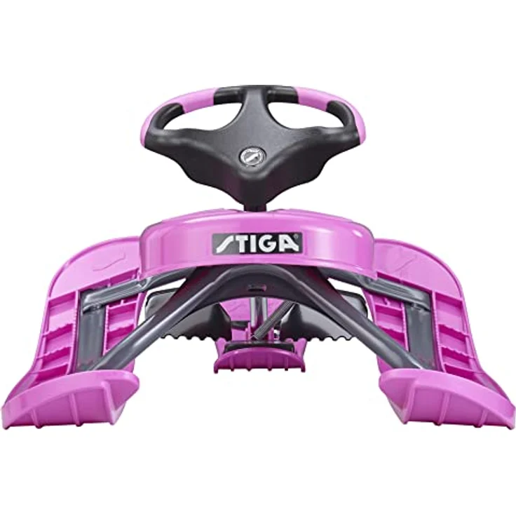 STIGA Snowracer Curve – Robuster Lenkschlitten mit Bremse und Zugseilwinde – Stahlrahmen Bobschlitten für Kinder und Erwachsene bis 90 kg – Winter Schlitten ab 7 Jahren – Bild 5