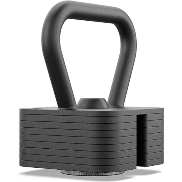 ZIPRO Kettlebell SQUARE Verstellbar bis 19 kg Kugelhantel Einstellbar für Krafttraining Fitness Workout zu Hause, Schwarz – Bild 3