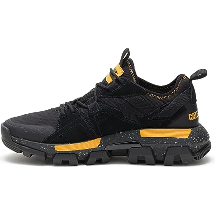 Cat Raider Sport P724513, Herren Laufschuhe aus Wildleder, Größe 43, Schwarz, mit atmungsaktivem Innenfutter und Schnürverschluss – Bild 4