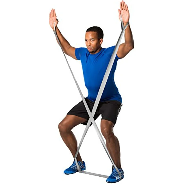 TheraBand CLX Latex-Free Resistance Band, 11 Loops für Pilates, Home Gym und Physiotherapie, 2.5 Meter, gelb, leicht – Bild 3