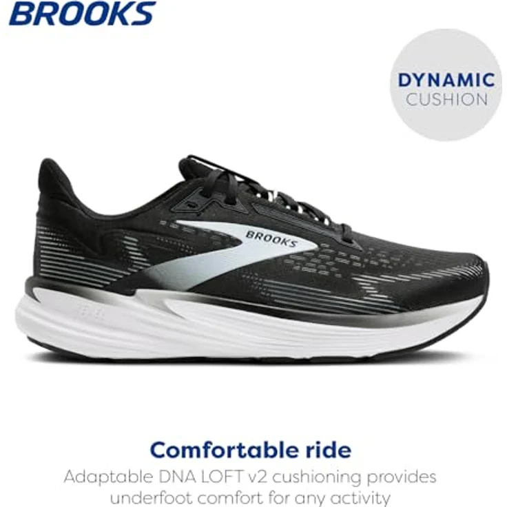 Brooks Running Shoes 1104681D090, leichte Laufschuhe mit DNA LOFT v2-Dämpfung, schwarz, Größe 43 – Bild 2