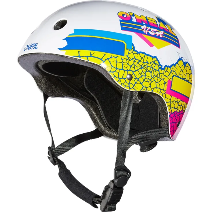 O'NEAL Bike Helm Dirt Lid Crackle Multi, BMX Helm mit robuster ABS-Schale, L/XL (58-64 cm), optimale Belüftung und Fidlock Magnetverschluss