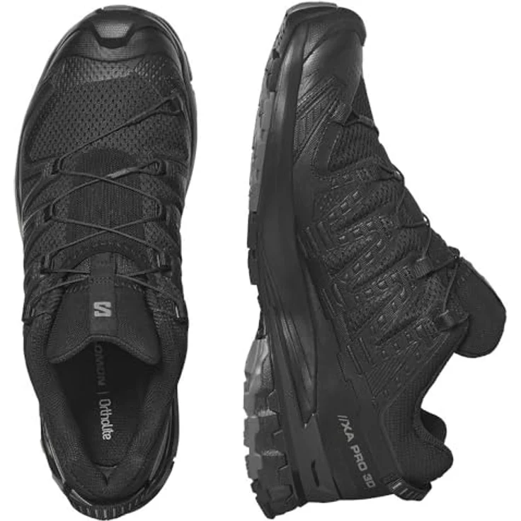 Salomon XA PRO 3D V9, Herren Wanderschuhe Trail-Running Schuhe mit Trailrunning-Sohle für besseren Halt, schwarz, EU 42 2/3 UK 8.5 – Bild 6