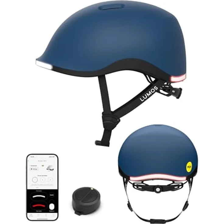 Lumen Labs Lumos Helmet Nyxel MIPS, Halber Helm mit 56 adressierbaren LEDs, ergonomischer Fit, Größe M (55-59 cm), sieben RGB Farben – Bild 1