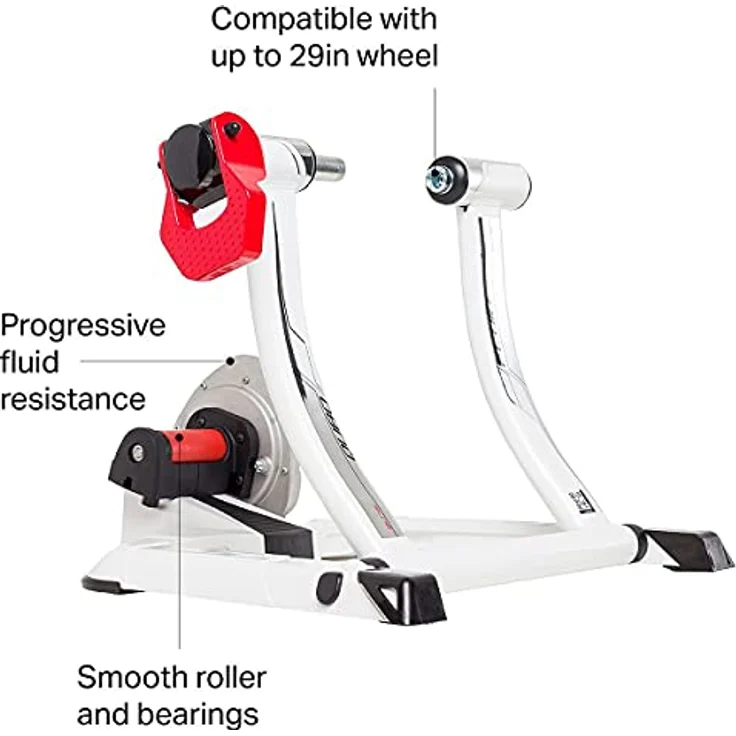 Elite Qubo Fluid Flüssigkeitstrainer – Progressiv, Leise, Klappbar, Stabil für Rennrad und MTB Indoor Training – Bild 5