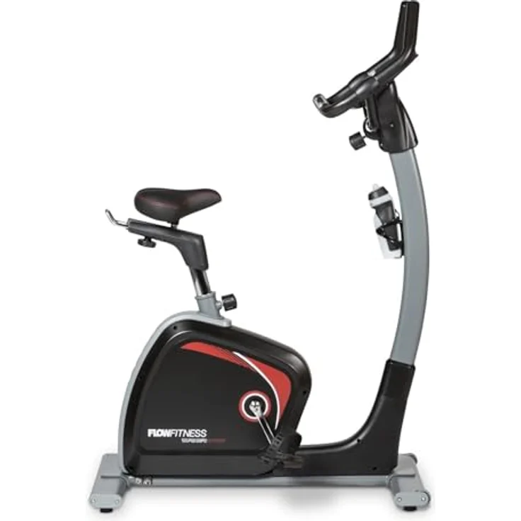 Flow Fitness Turner DHT2500i Heimtrainer - 32 Trainingsstufen - Herzfrequenzfunktion - Schwarz – Bild 3