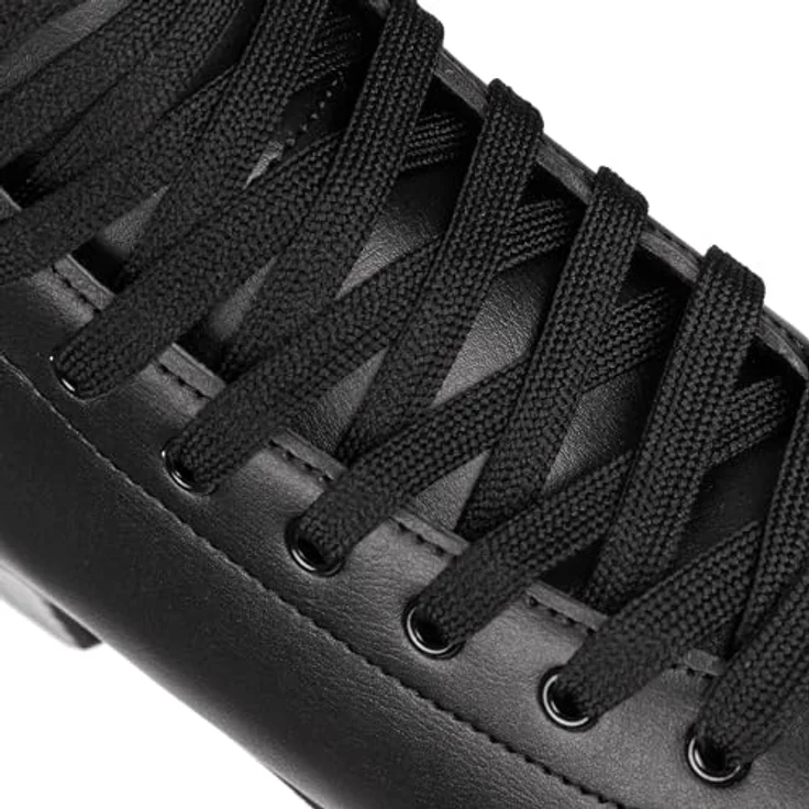 Playlife Classic Black, Schlittschuhe (Größe 38) aus veganem Kunstleder mit anatomischer Polsterung und 303er Edelstahlkufe – Bild 6