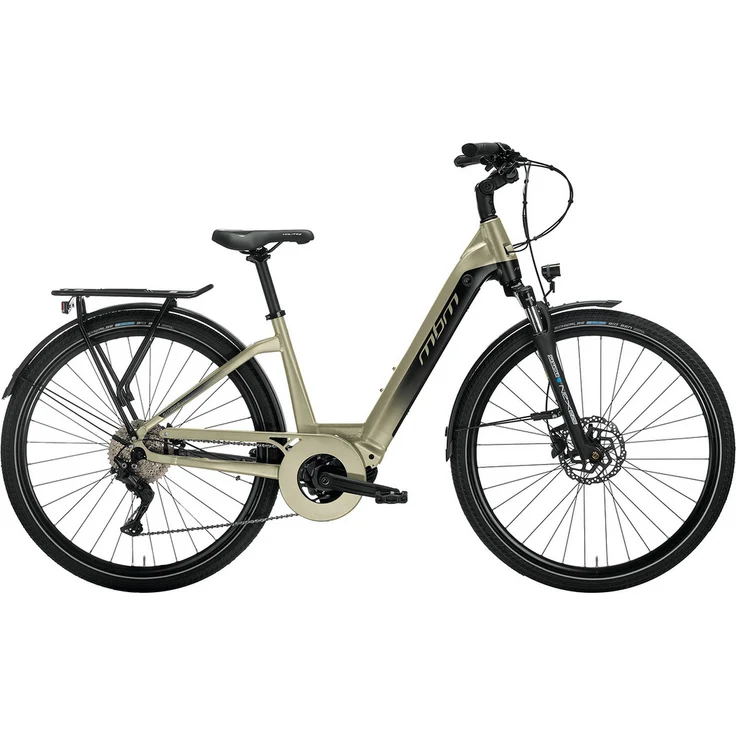 MBM Elektro-Trekkingbike SINOPE PRO 28 Zoll, matt sand, 10-Gang DEORE, 17,5Ah Akku mit bis zu 160 km Reichweite, hydraulische Scheibenbremsen