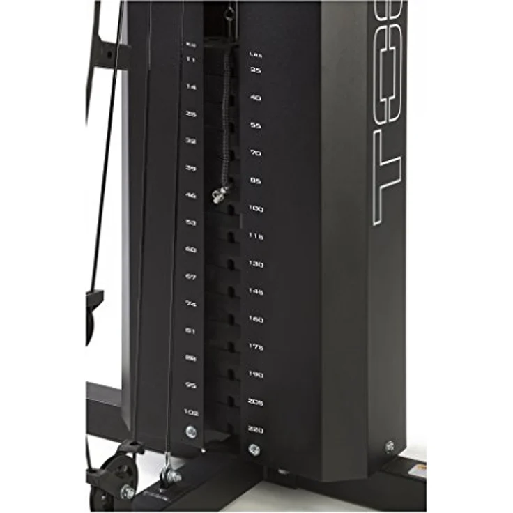 Toorx MSX-70 Kraftstation, Multifunktionsgerät mit 102 kg Gewichtsblöcken, Schwarz, Kohlenstoffstahl, für Brust-, Bein-, Arm- und Schultertraining – Bild 5
