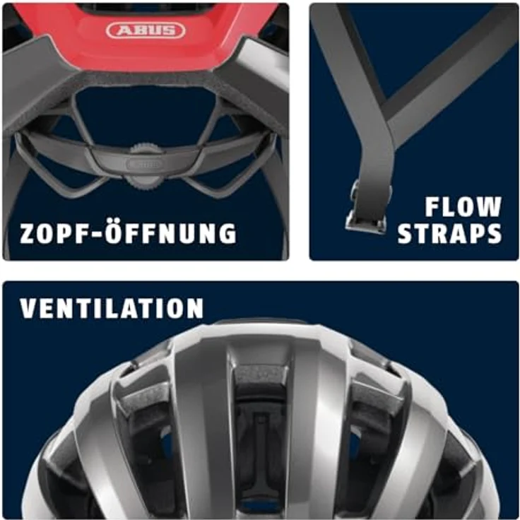 Abus PowerDome MIPS, Velohelm (54 - 58 cm) mit optimaler Belüftung und Zoom Ace Verstellsystem – Bild 5