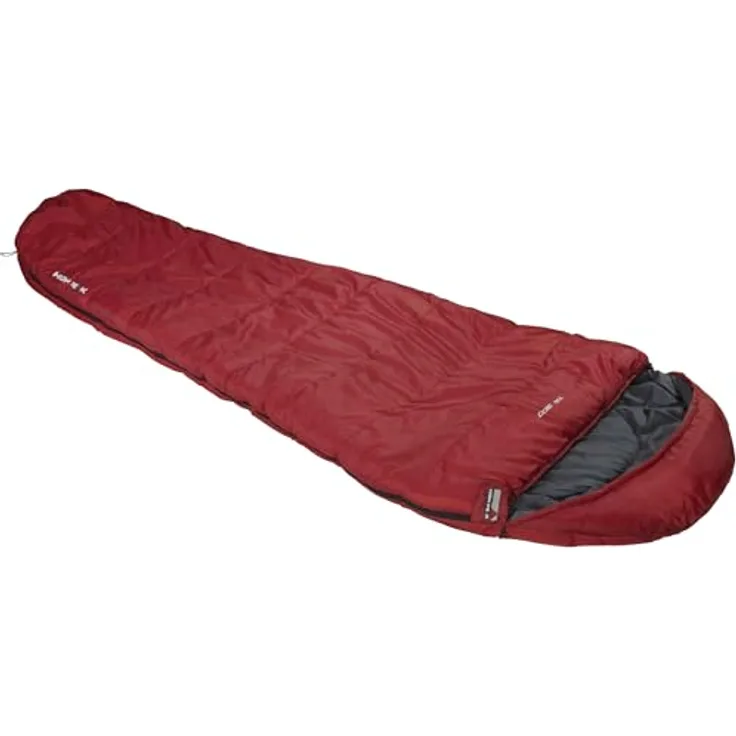 High Peak Mumien Schlafsack TR 300 Allround Trekking 4 Jahreszeiten Leicht -16°C RV Rechts, grau