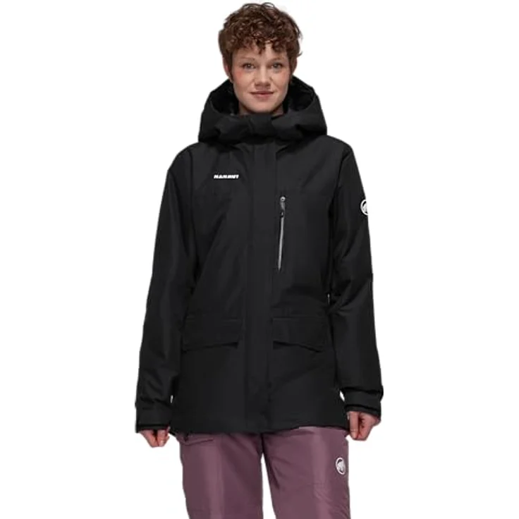 Mammut Fall Line HS Thermo Hooded Women's Jacket, wasserdichte Skijacke mit isolierender Thermo-Funktion, schwarz, Größe M – Bild 2