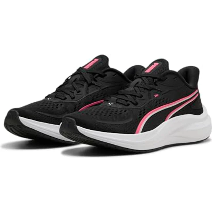 PUMA Skyrocket Lite 2 Unisex Straßen-Laufschuh mit ultraleichter PUMALITE Dämpfung, SOFTFOAM+ Innensohle und FIT PLUS Schnürsystem, Black-Pure PINK, 37 – Bild 2