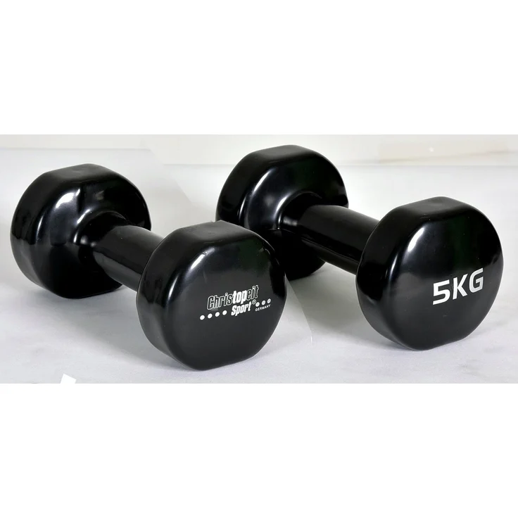 Christopeit Sport® Hantel, Vinylhantel für sanftes Krafttraining, blau – Bild 1