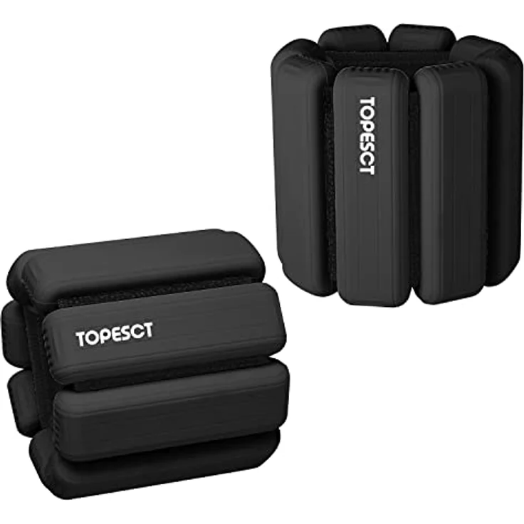 TOPESCT 2 PCS Handgelenkgewichte Knöchelgewichte Set Gewichtsmanschetten für Handgelenk Yoga, Tanz, Barre, Pilates, Kardiotraining, Aerobic, Walking – Bild 1