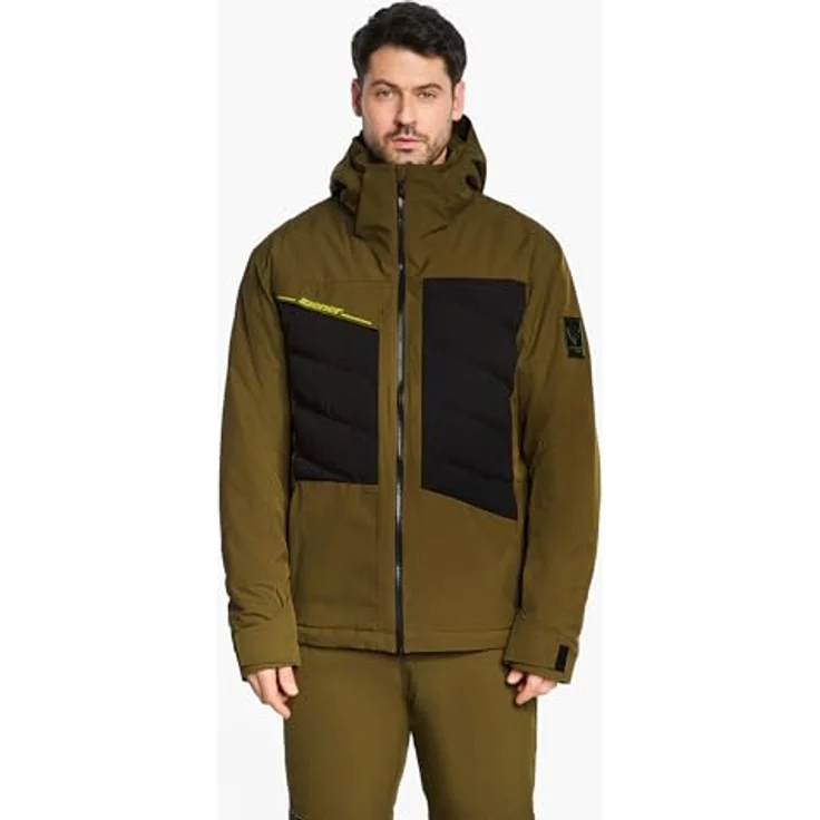 Ziener TIDAL-Z Herren Ski Jacke, wattiert, AQUASHIELD Membran, 10.000 mm wasserdicht, in seaweed - Größe 50 – Bild 3