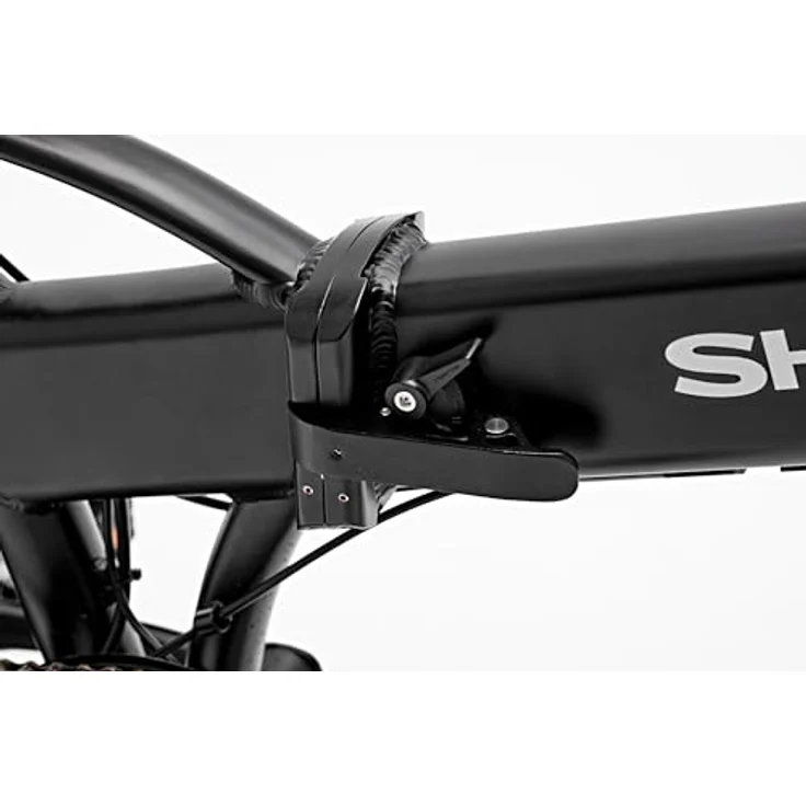 SHARP FD03EB Faltbares e-Bike 20 Zoll, Aluminium-Klapprad mit 250W Rückradmotor, Shimano 6-Gang, abnehmbarem 7,5Ah Akku, Federung vorne, LED-Display, bis 40 km Reichweite – Bild 5