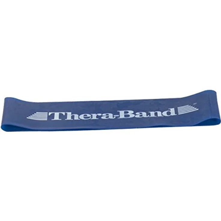 THERABAND Übungsband Loop, 7,6 cm x 20,5 cm, Ø 13 cm, blau | Sehr schwer, für untere Extremitäten, OneSize – Bild 2