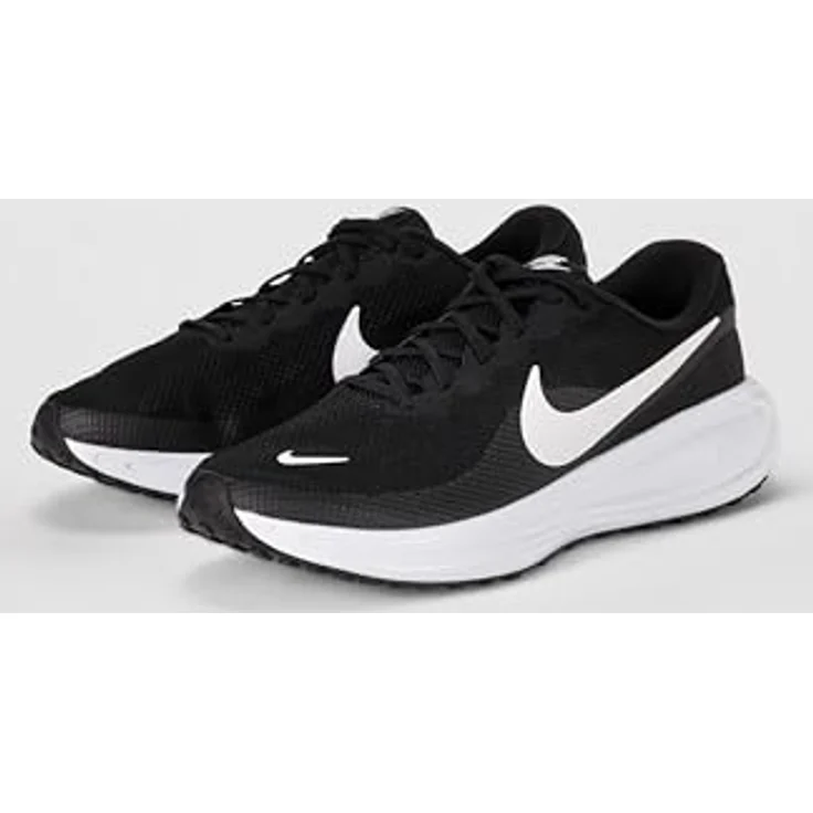 Nike Revolution 8 Herren Laufschuhe, Atmungsaktive Sneaker mit Gummi-Außensohle und 10 mm Sprengung, Schwarz – Bild 6