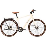 SachsenRAD Urban City E-Bike C3M Mamorweiss mit Riemenantrieb und Drehmomentsensor, Ultraleicht 16kg, 27.5 Zoll Citybike mit vollintegriertem LCD Display