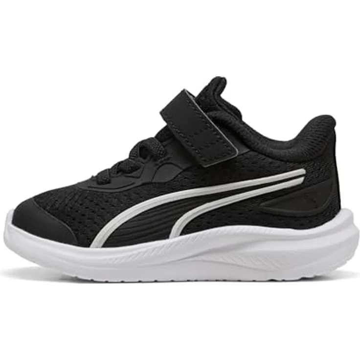 PUMA Skyrocket 312415-01, Kinder Laufschuhe mit Elastik- und Klettverschluss, Größe 23, recycelte Materialien, Farbe 01 – Bild 3