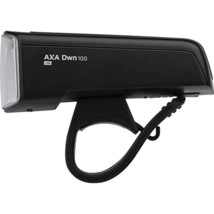 AXA Beleuchtungsset Dwn Set 100, Fahrradbeleuchtung mit Frontlicht (Leuchtdauer 20 Std.) und Rücklicht (Leuchtdauer 7 Std.), inklusive USB-C Kabel und Befestigungsbändern – Bild 3