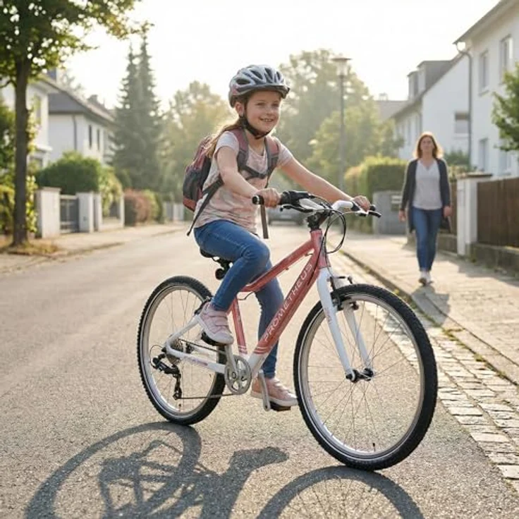 PROMETHEUS BICYCLES PRO 24 Zoll Kinderfahrrad, 8-Gang SRAM Schaltung, ultraleichter AA-6061 Alurahmen, V-Brakes, SCHWALBE Reifen, Lila – Bild 2