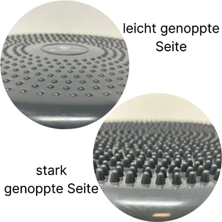 ATC Handels GmbH Balance- und Sitzkissen in verschiedenen Farben inkl. Pumpe - 33cm Durchmesser - aufblasbares Luftkissen, Balance Pad, Physiokissen für Koordination- und Fitnesstraining, anthrazit – Bild 5