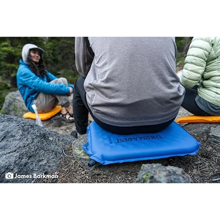 Therm-a-Rest Lite Seat Ultraleichtes aufblasbares Sitzkissen, Grün, 33 x 40 cm, kompaktes und selbstaufblasendes Campingkissen – Bild 3