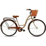 T&Y Trade 28 Zoll City Damen Fahrrad 3 Gang Nexus NABENSCHALTUNG mit Rücktrittbremse Beleuchtung GOETZE Classic Cappuchino - Preisvergleich