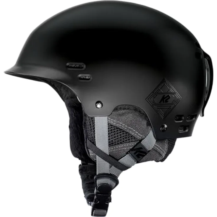 K2 Skihelm Thrive, Hartschalenhelm mit optimaler Belüftung, Schwarz, Größe S