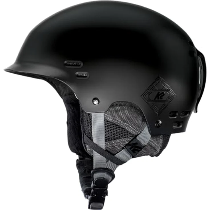 K2 Skihelm Thrive, Hartschalenhelm mit optimaler Belüftung, Schwarz, Größe S