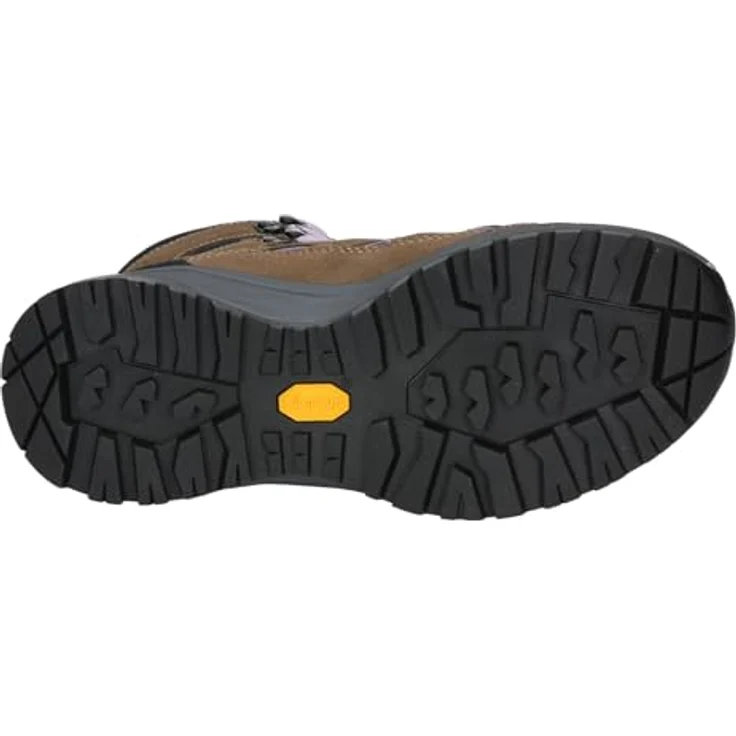 Brütting Trekkingstiefel Mount Bear High 37, Veloursleder mit regulierbarer Schnürung und flexibler Gummisohle, schwarz – Bild 6