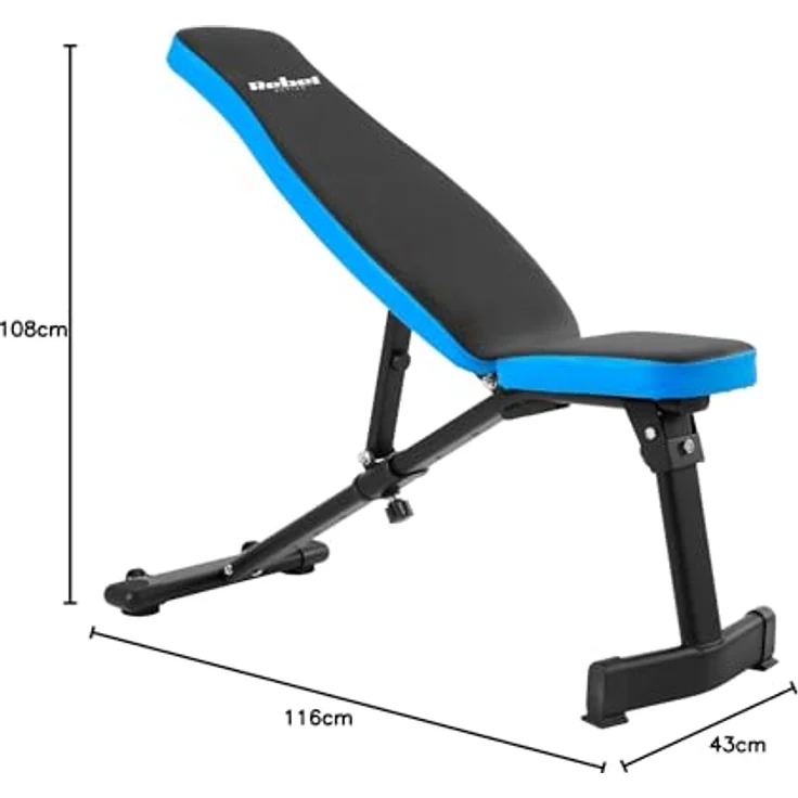 Rebel Active RBA-2001, verstellbare Schrägbank mit 170 kg Tragkraft und individuell anpassbaren Beinrollen – Bild 9